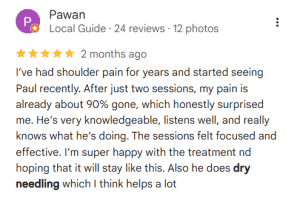 Testimonial Dry Needling 1